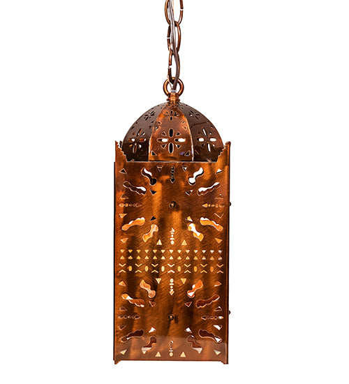 5" Square Moroccan Mini Pendant