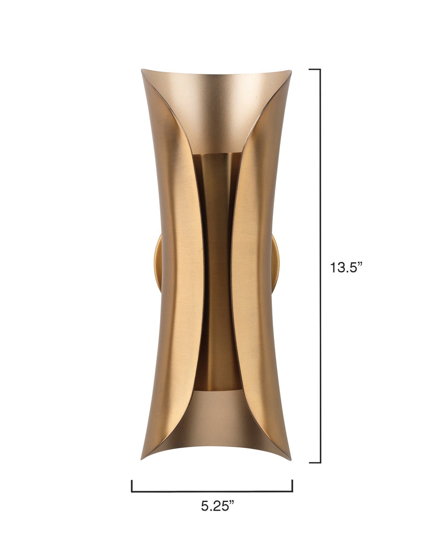 Capsule Sconce-Antique Brass