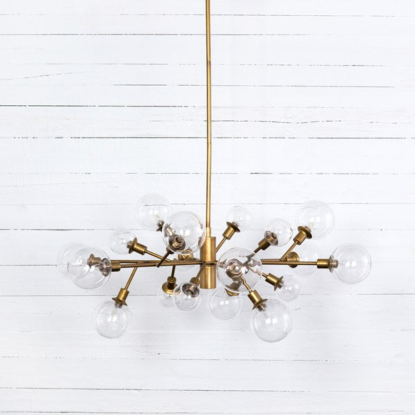 Pellman Chandelier-Matte Brass