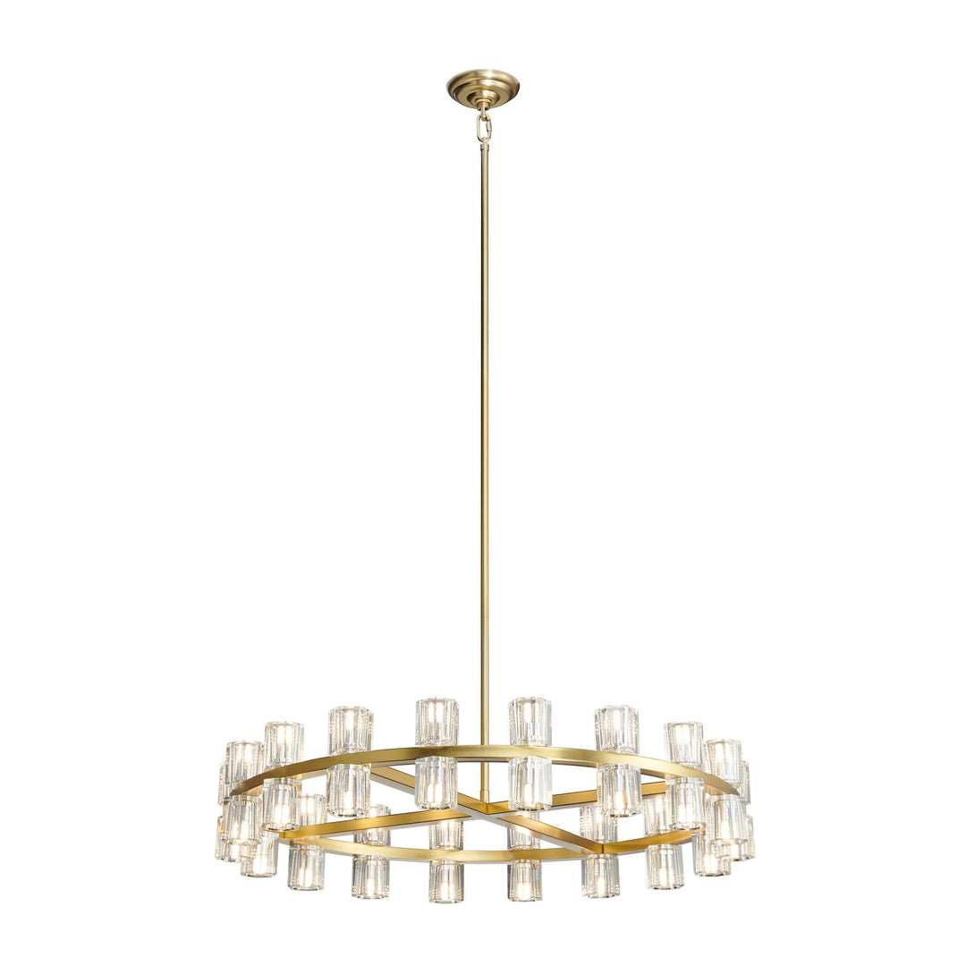 Anderson 36 Light, 36"D Chandelier, Crystal & Gold