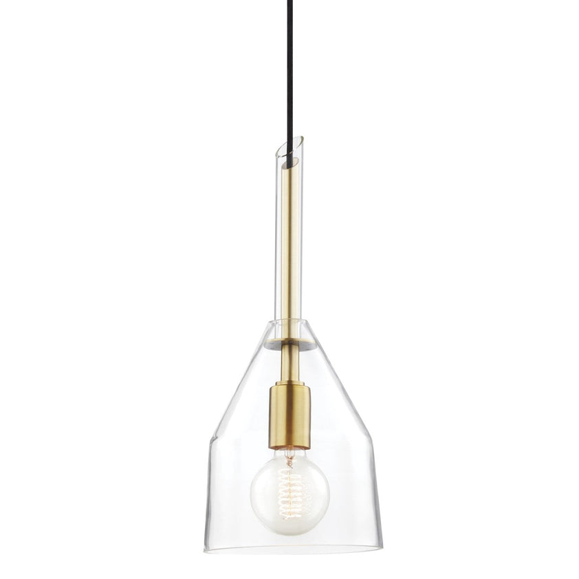 Sloan Pendant 17" - Aged Brass