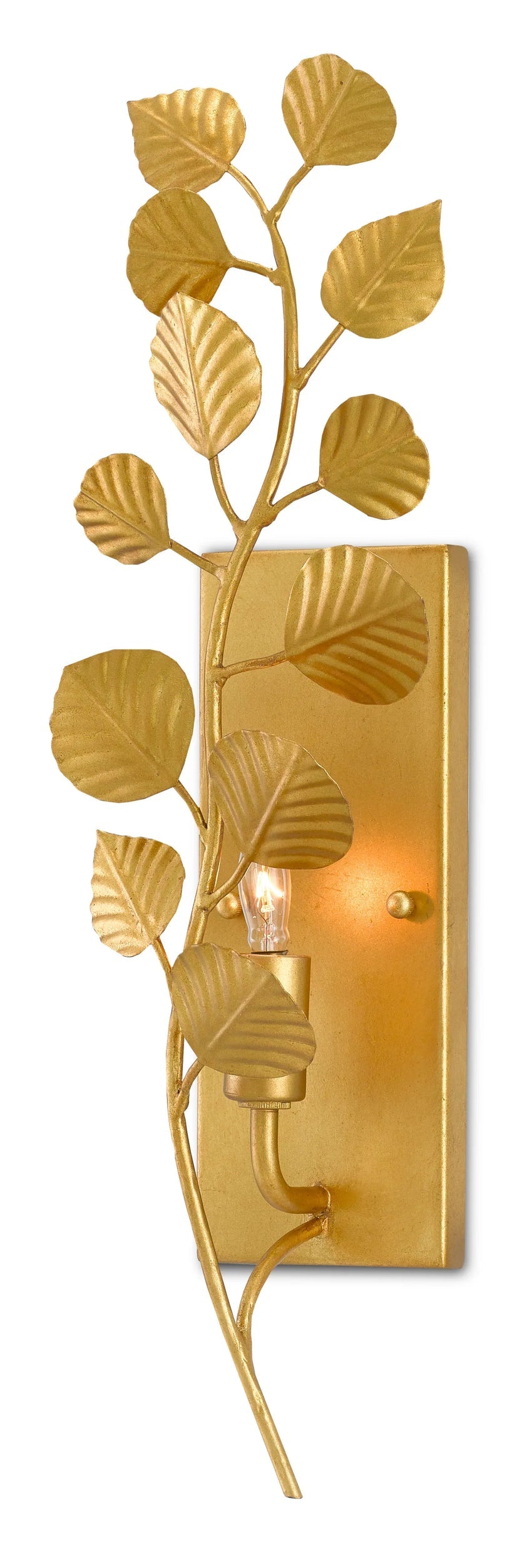 Golden Eucalyptus Wall Sconce