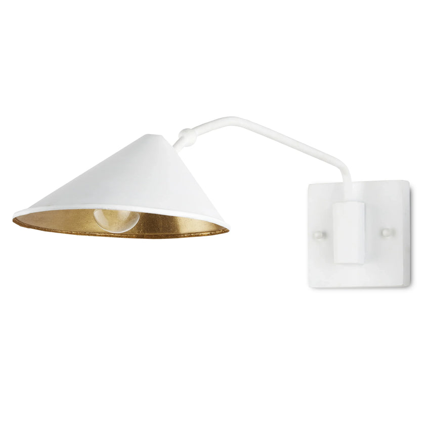 Serpa Single White Wall Sconce