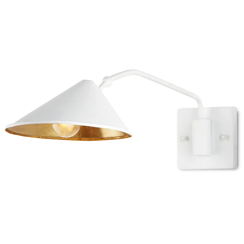 Serpa Single White Wall Sconce