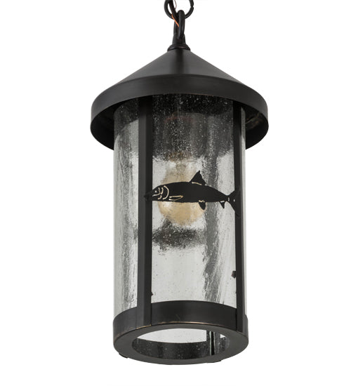 8"W Bonefish Fulton Hanging Lantern Pendant