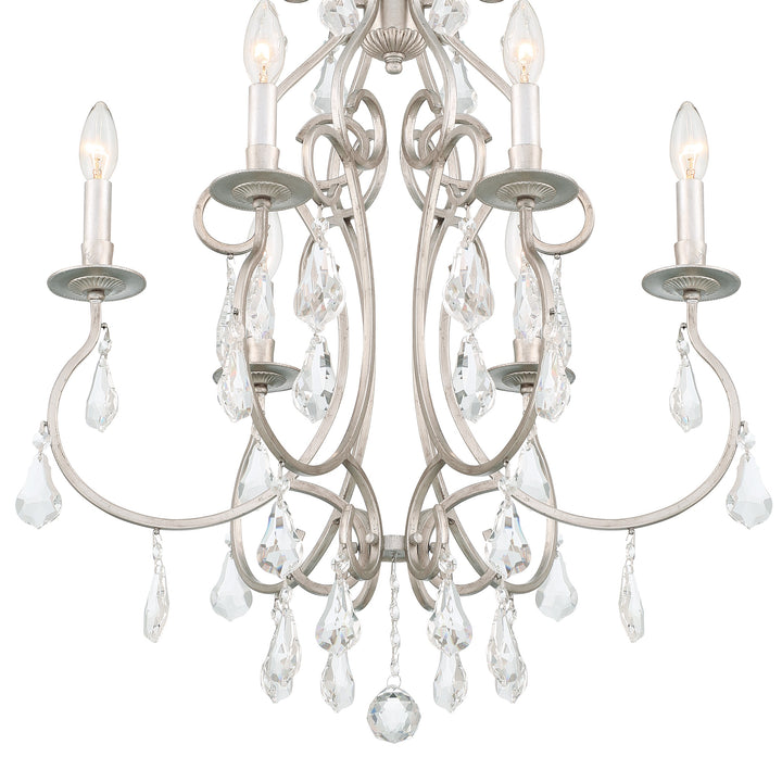 Crystorama Ashton 6 Light Swarovski Strass Crystal English Bronze Chandelier