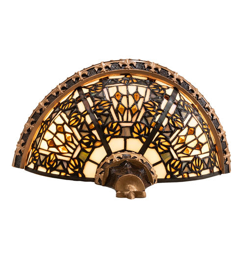 12" Wide Fleur-De-Lis Wall Sconce