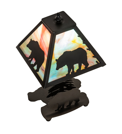 15" High Lone Bear Accent Lamp