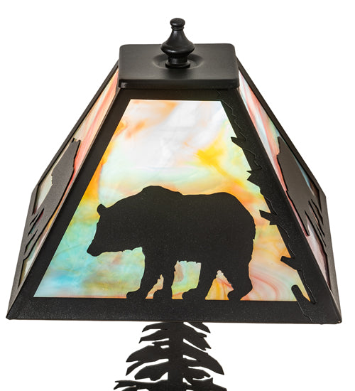 15" High Lone Bear Accent Lamp