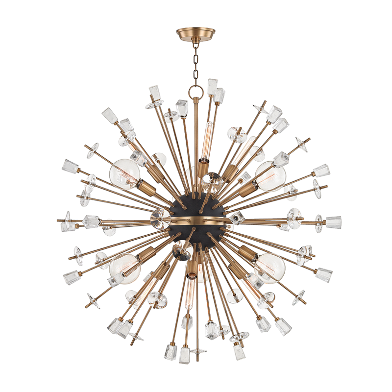 Liberty Chandelier 46" - Aged Brass