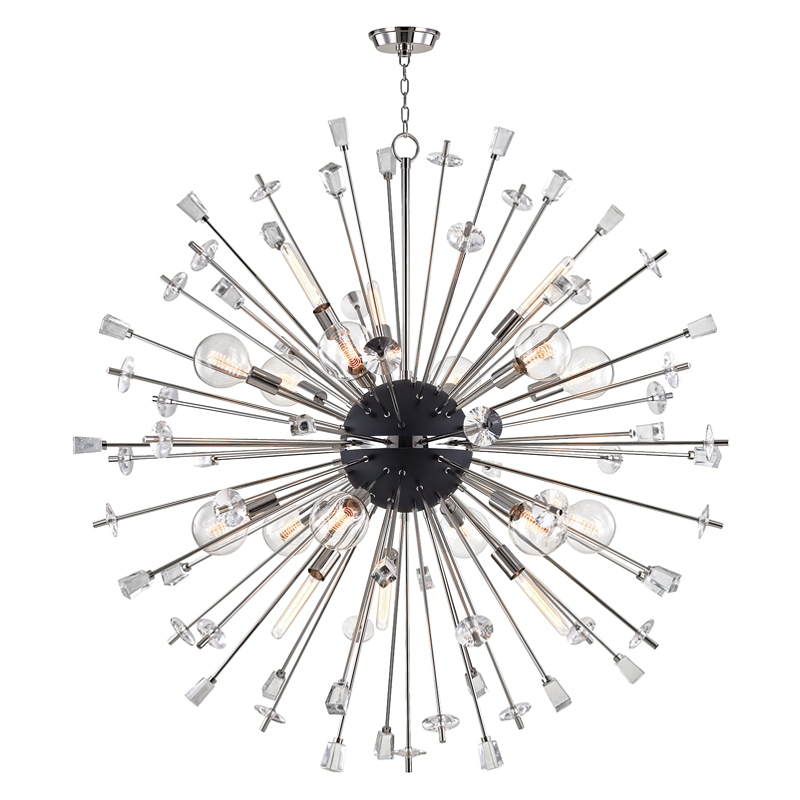 Liberty Chandelier 60" - Polished Nickel