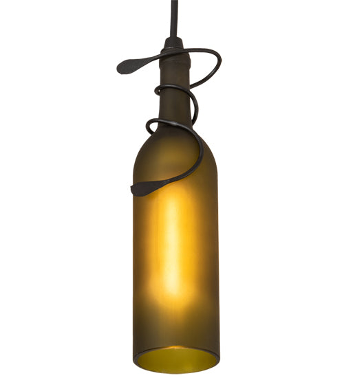 36" Long Tuscan Vineyard 3 Light Wine Bottle Island Pendant