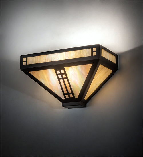 12" Wide Prairie Loft Wall Sconce