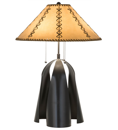 23"H Sedona Faux Leather Table Lamp