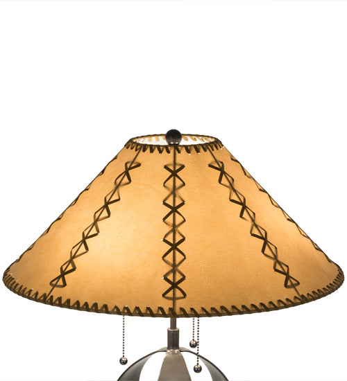 23"H Sedona Faux Leather Table Lamp