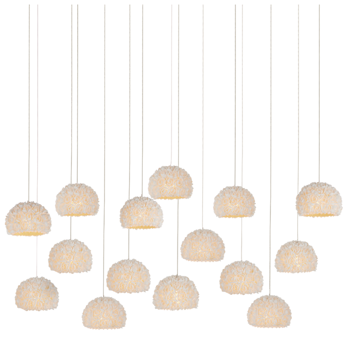 Virtu 15-Light Rectangular Multi-Drop Pendant