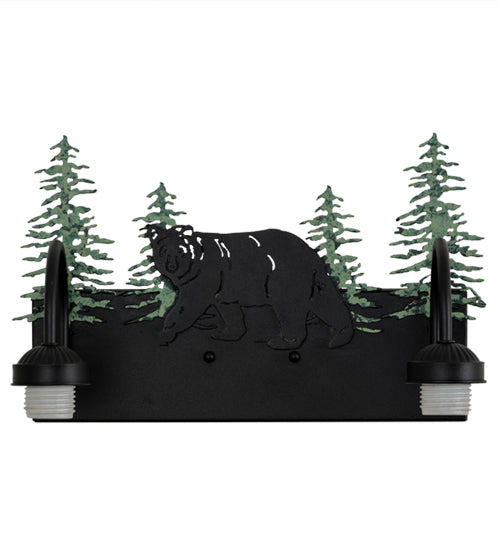 16" Wide Lone Bear 2 Light Vanity Light