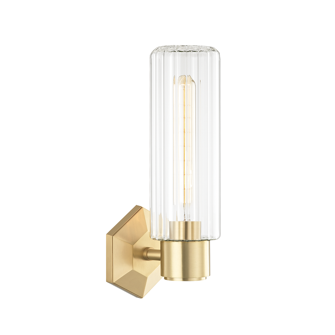 Roebling Wall Sconce 14" - Aged Brass