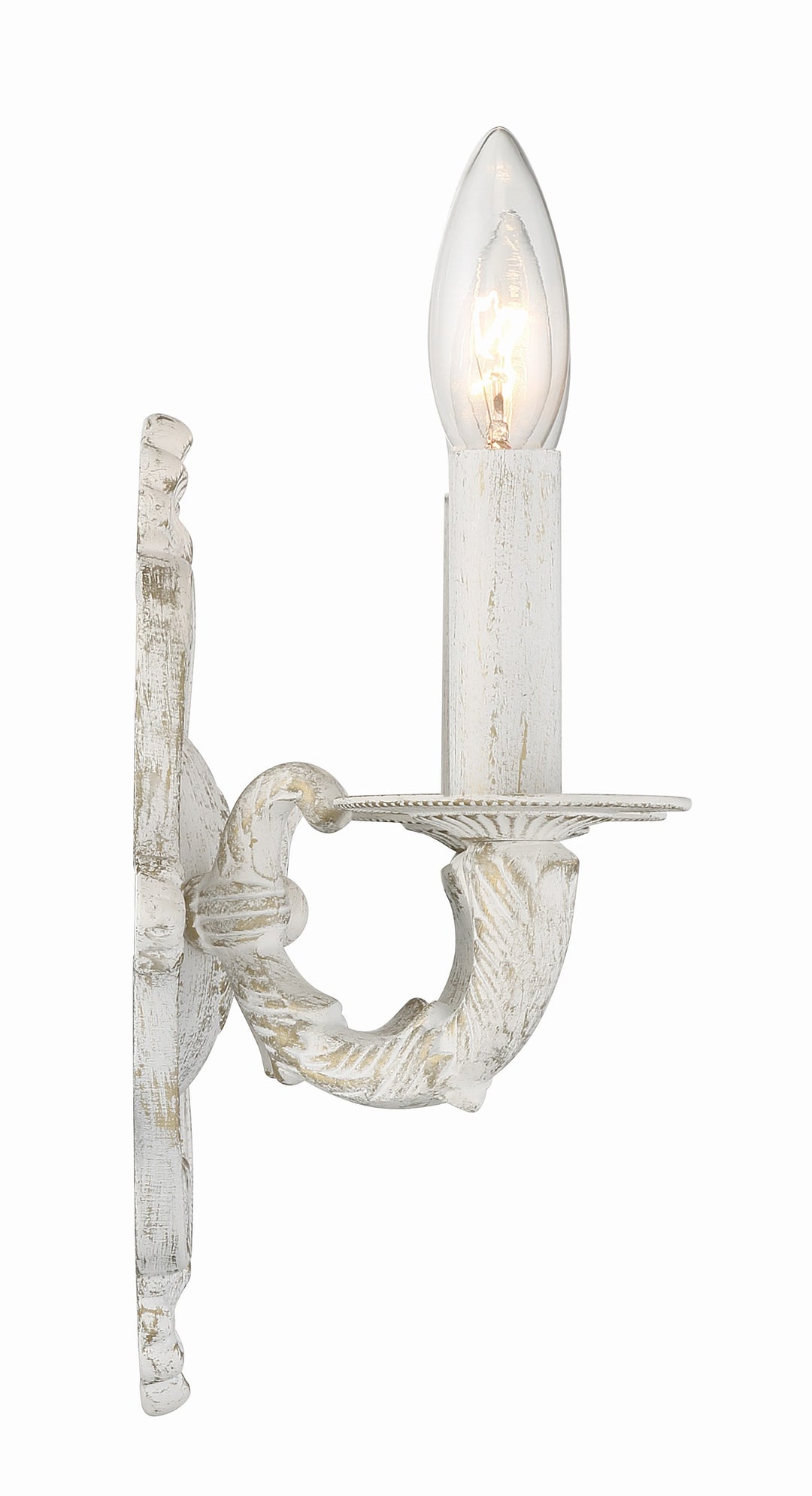 Crystorama Paris Market 2 Light Antique White Sconce