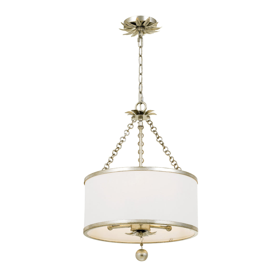 Broche 3 Light Antique Gold Mini Chandelier