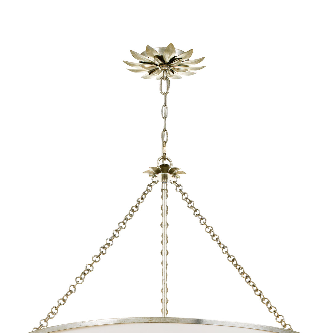 Crystorama Broche 8 Light Antique Gold Chandelier