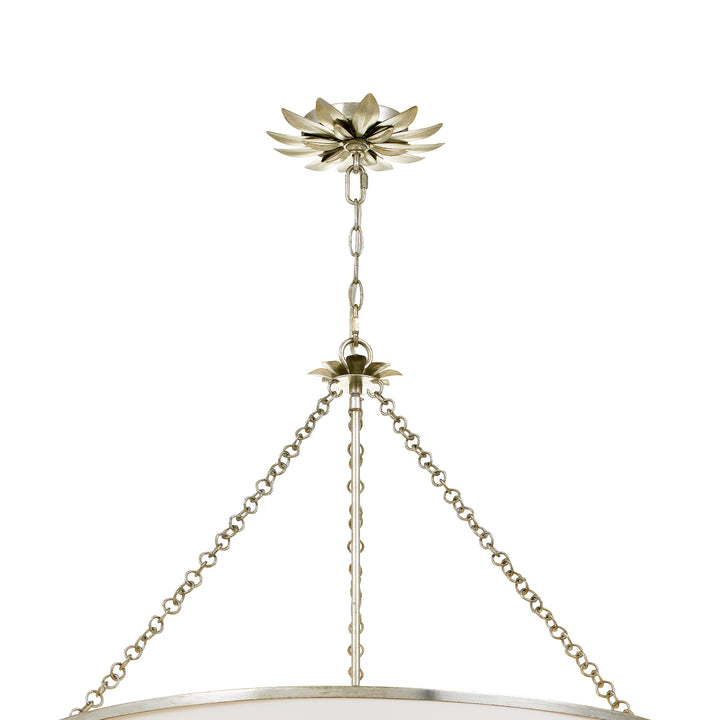 Crystorama Broche 8 Light Antique Gold Chandelier