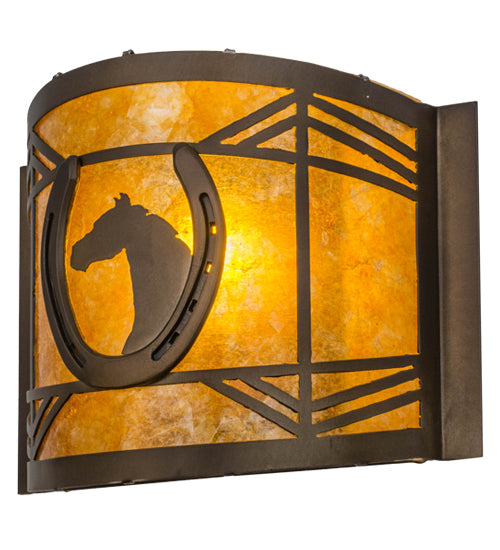 12"W Horseshoe Wall Sconce