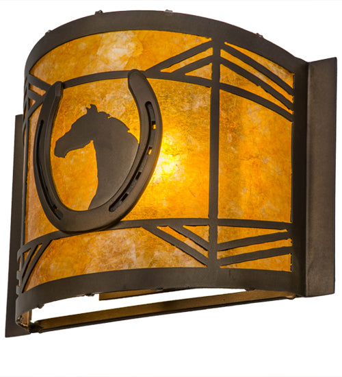 12"W Horseshoe Wall Sconce