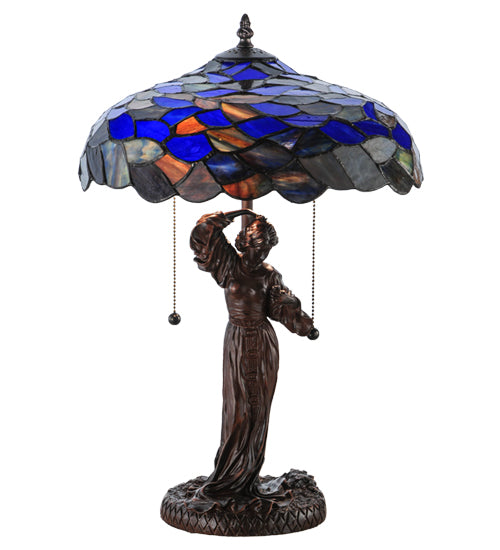 21"H Maxfield Parrish Griselda Table Lamp