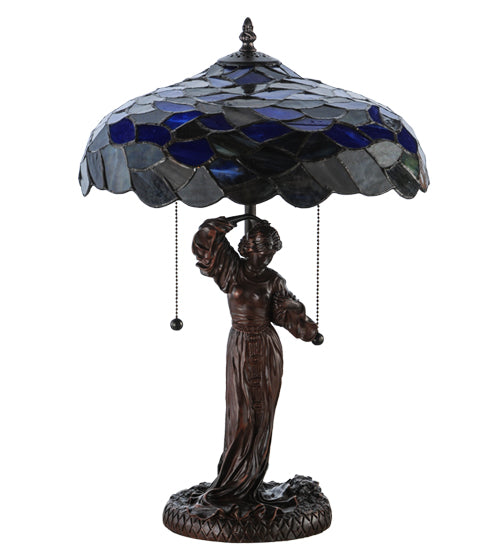 21"H Maxfield Parrish Griselda Table Lamp