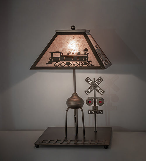 25" High Train Table Lamp