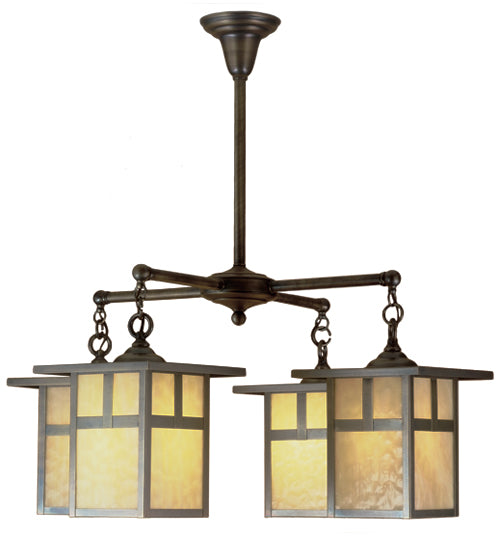 32"W Hyde Park T Mission 4 Lt Chandelier