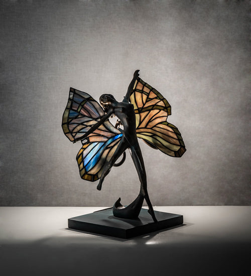 14" High Butterfly Lady Accent Lamp