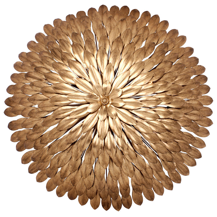 Crystorama Broche 8 Light Antique Gold Semi Flush Mount