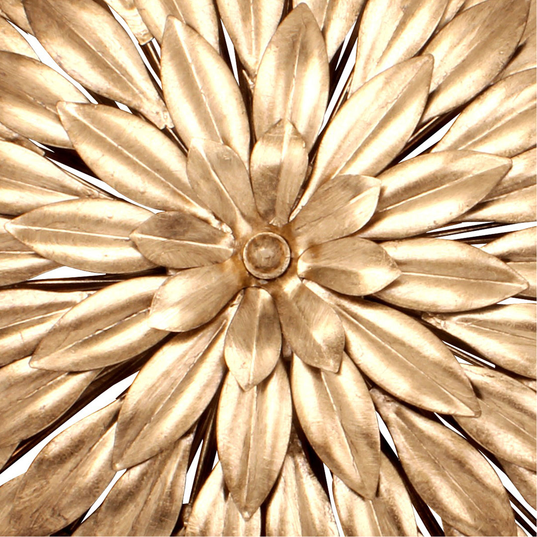 Crystorama Broche 8 Light Antique Gold Semi Flush Mount