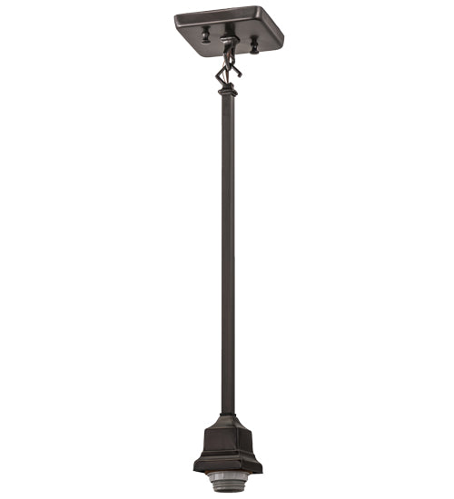 22"H Craftsman Brown On Brass 1 Lt Pendant Hardware