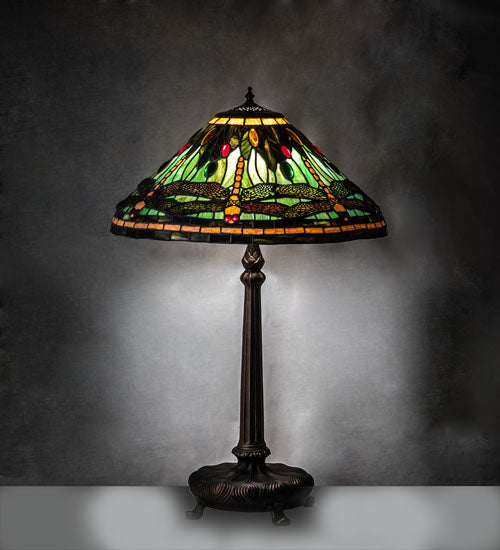 31" High Tiffany Dragonfly Table Lamp