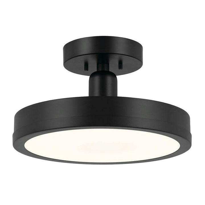 Riu Light LED Semi-Flush with Opaque White Acrylic Diffuser