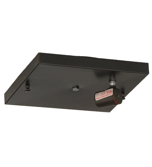 10"Sq Hyde Park Double Bar Mission Flushmount