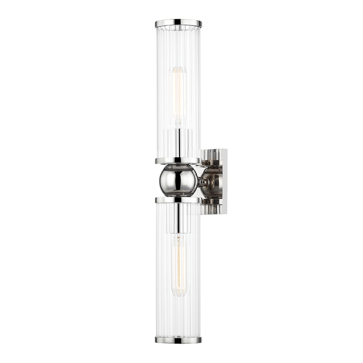 Malone 2 Light Wall Sconce - Polished Nickel