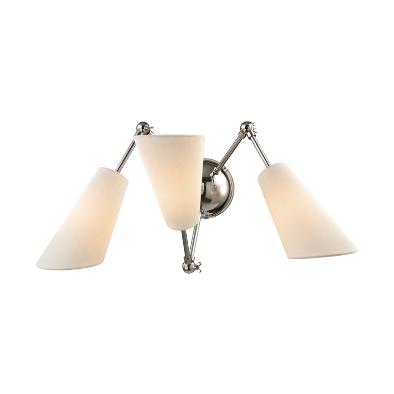 Buckingham Wall Sconce - Polished Nickel