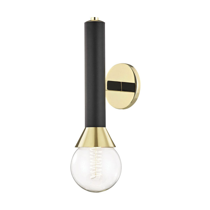 Via Wall Sconce - Polished Brass/Dusk Black