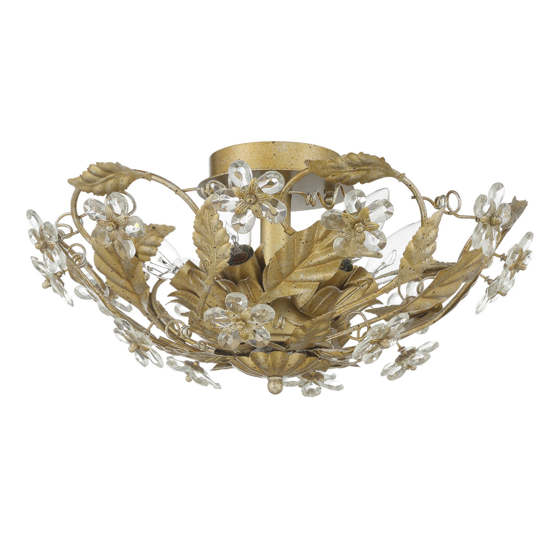 Paris Market 6 Light Antique White Semi Flush Mount