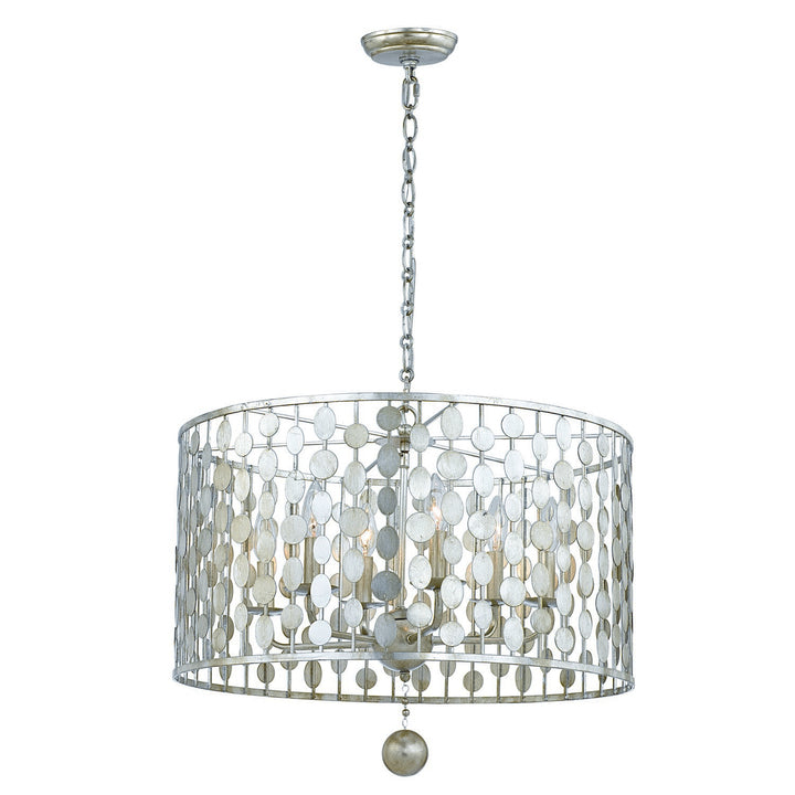 Layla 6 Light Antique Gold Chandelier