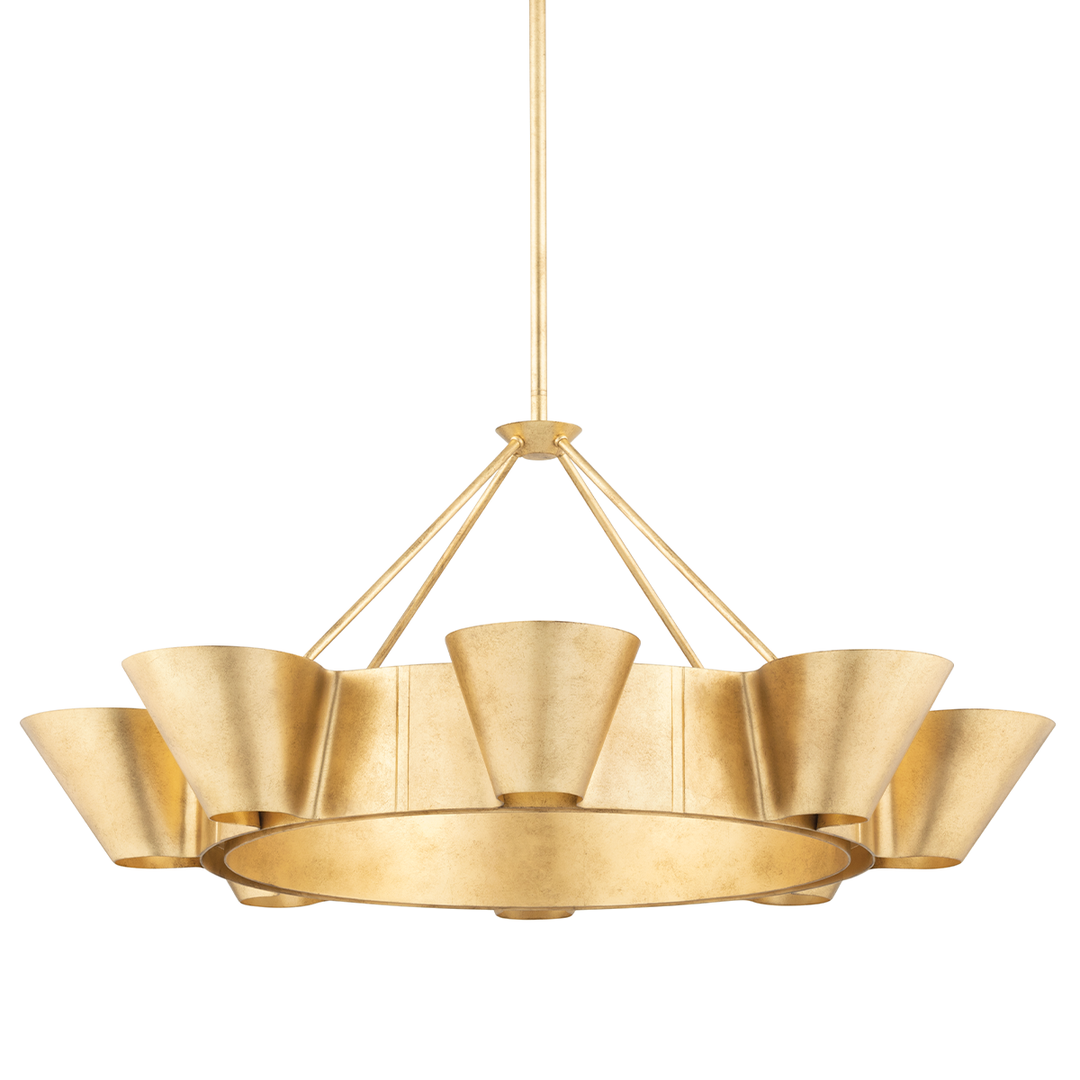 Reeve Chandelier - Vintage Gold Leaf