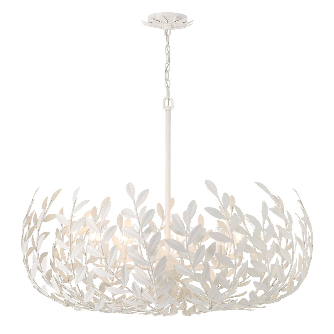 Crystorama Broche 12 Light Antique Gold Chandelier