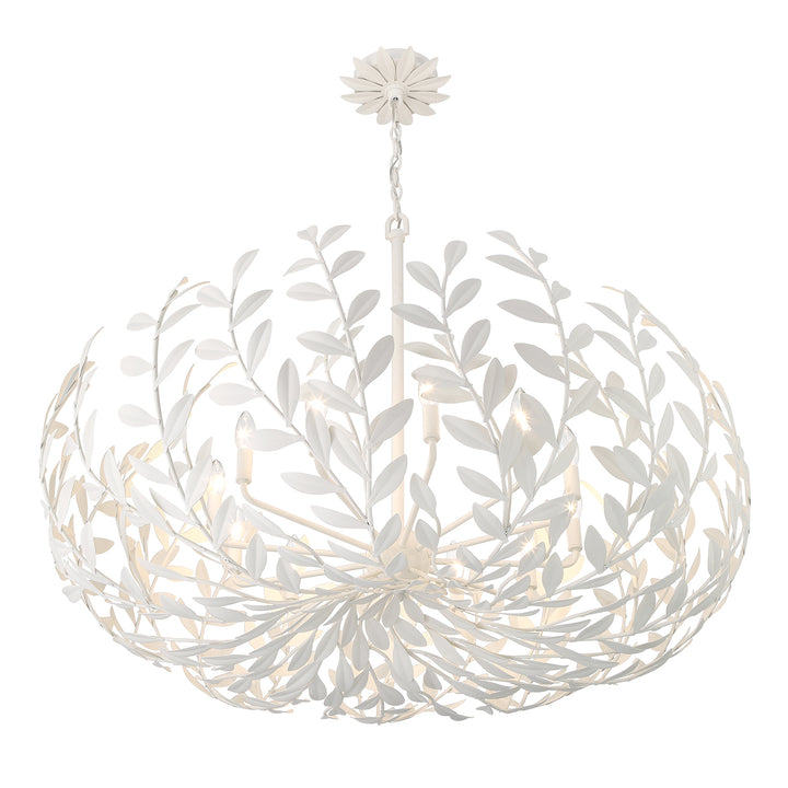 Crystorama Broche 12 Light Antique Gold Chandelier