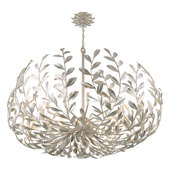 Crystorama Broche 12 Light Antique Gold Chandelier