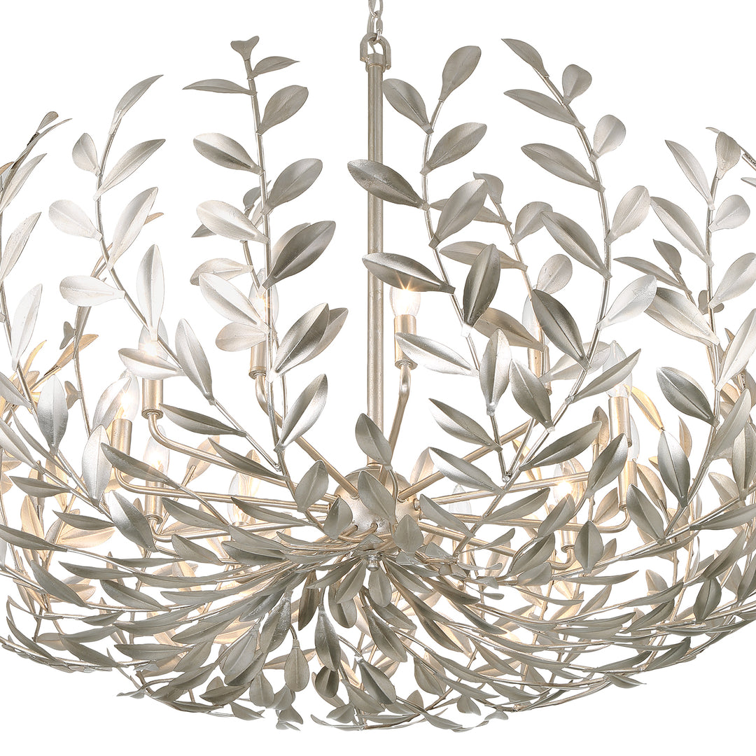 Crystorama Broche 12 Light Antique Gold Chandelier