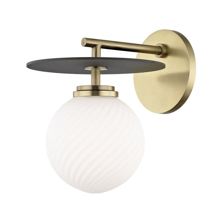 Ellis Wall Sconce - Aged Brass/Dusk Black